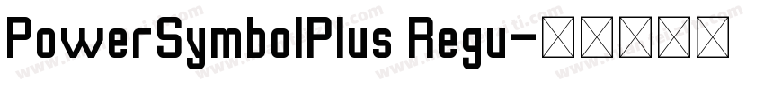 PowerSymbolPlus Regu字体转换